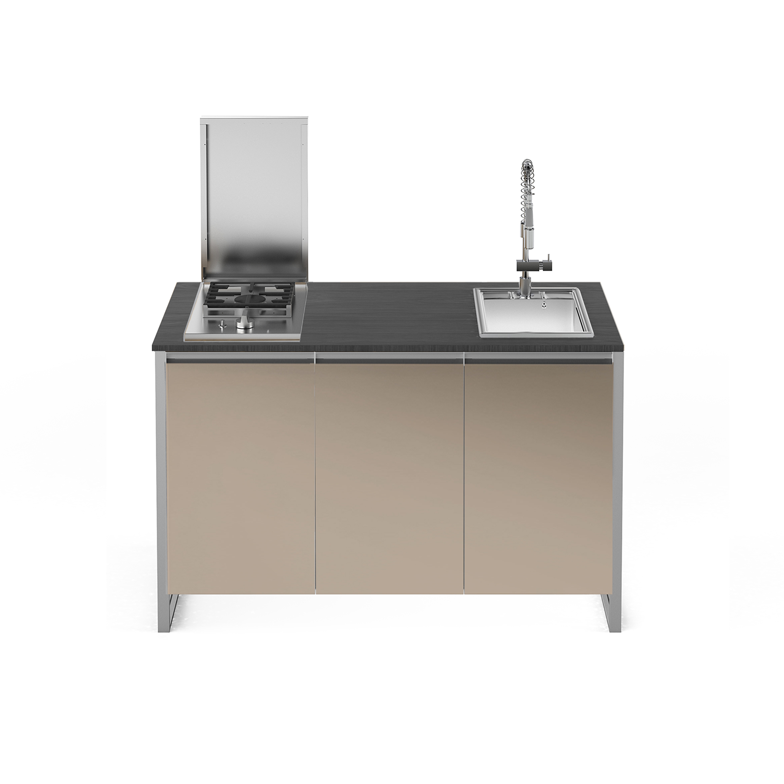 ΚΟΥΖΙΝΑ ΕΞΩΤΕΡΙΚΗΣ ΧΡΗΣΗΣ STEEL GEA SELLA14580-QL-NA-CR | ΝΕΡΟΧΥΤΗΣ 40εκ. | ΕΣΤΙΑ ΑΕΡΙΟΥ 4